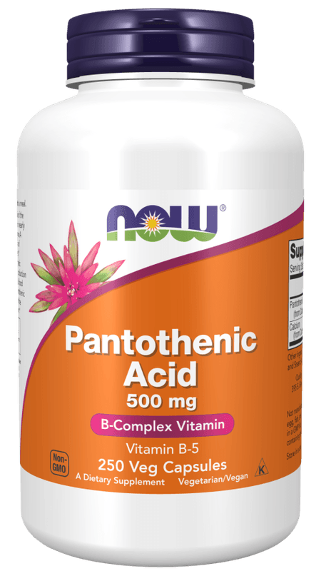 Pantothenic Acid 500 mg Veg Capsules